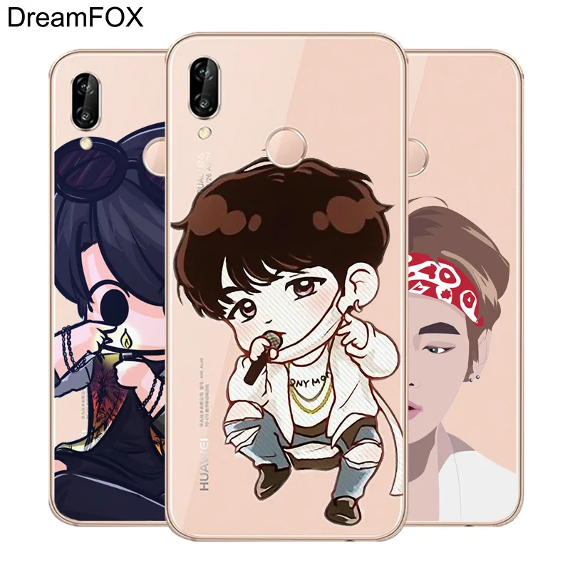 DREAMFOX M149 Tbs Little Character Soft TPU Silicone Case Cover For Huawei Honor 6A 6C 6X 7C 7X 8 Lite Pro |