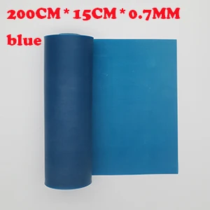 2m blue 200 см* 15 см Рогатка мощная эластичная плоская резинка используется для охоты катапульты - Цвет: 2m blue