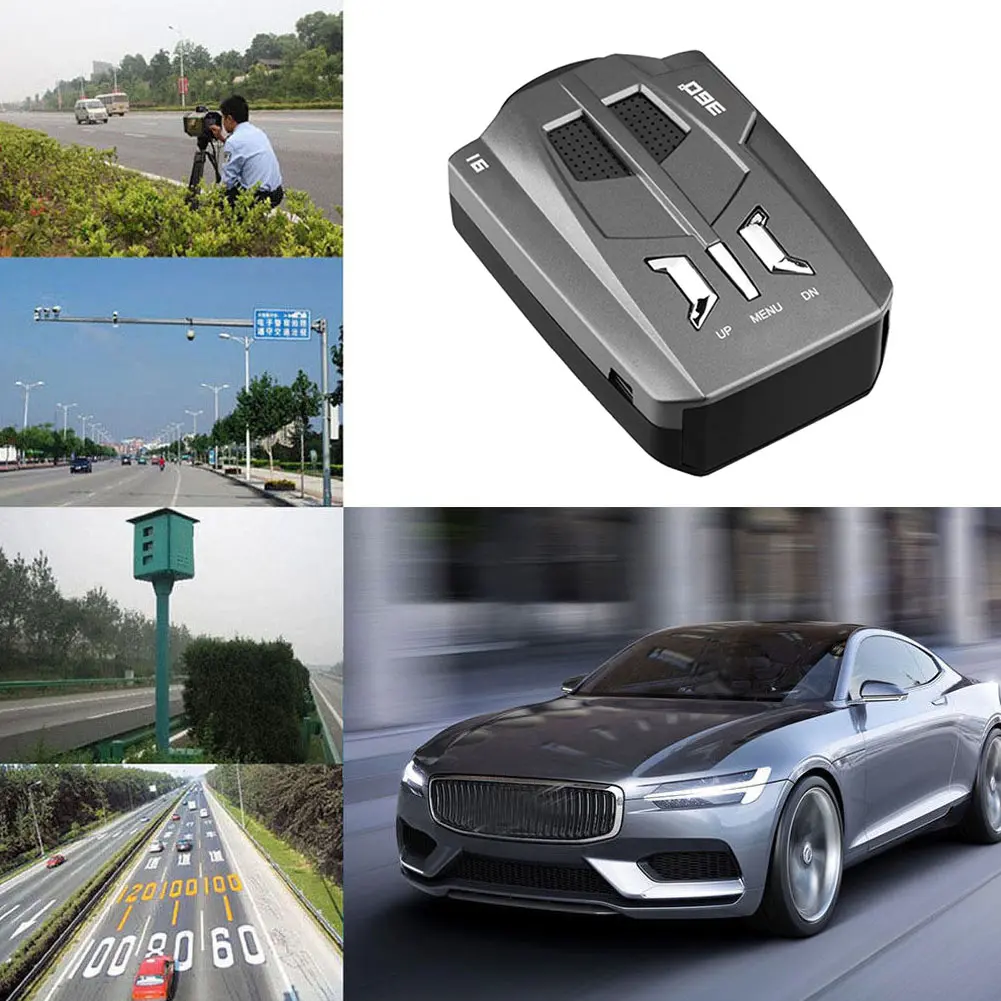 1 шт. автомобильный радар детектор скорости голосовое оповеПредупреждение 16
