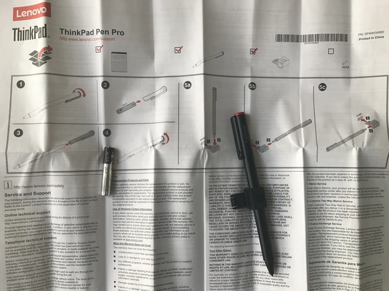Новый оригинальный цифровой Стилусы Ручка Pro для Lenovo ThinkPad 10 P40 Йога P50 P70 x1 Планшеты 260 йога 460 4x80h34887|digital stylus