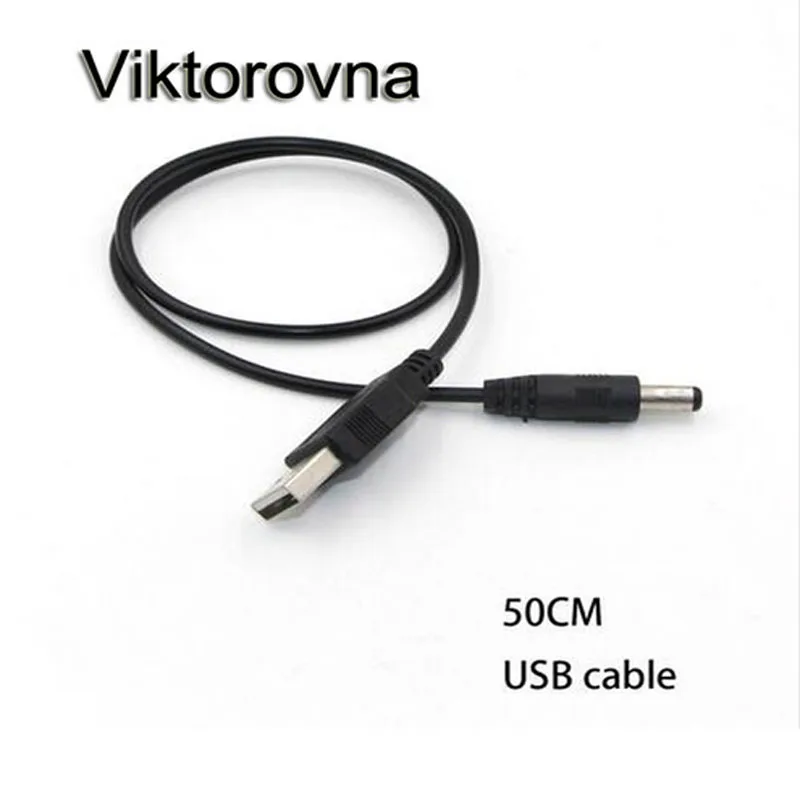 1 шт. 0 5 м USB порт для 5x2 мм В DC Цилиндрический разъем кабеля питания черный