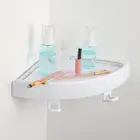Настенная пластиковая угловая полка Qrganizer для ванной комнаты
