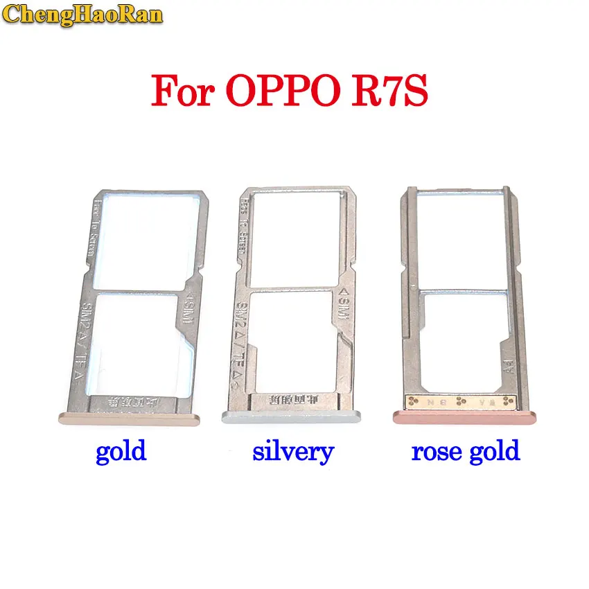 ChengHaoRan sim-карты слот для карт памяти держатель адаптер для OPPO R7 plus R7s R7Plus R9 R9plus R9sk R9s R9s плюс S-D карты