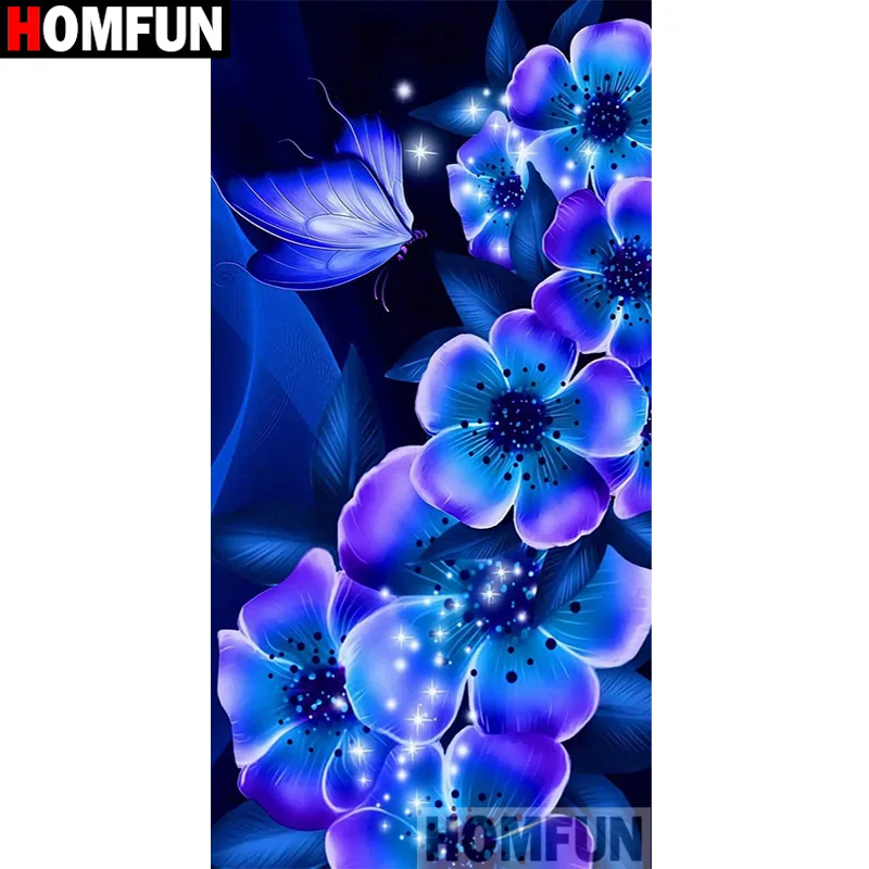 HOMFUN 5D Diy Алмазная вышивка крестиком на рисунке обувь с украшениями в виде цветков
