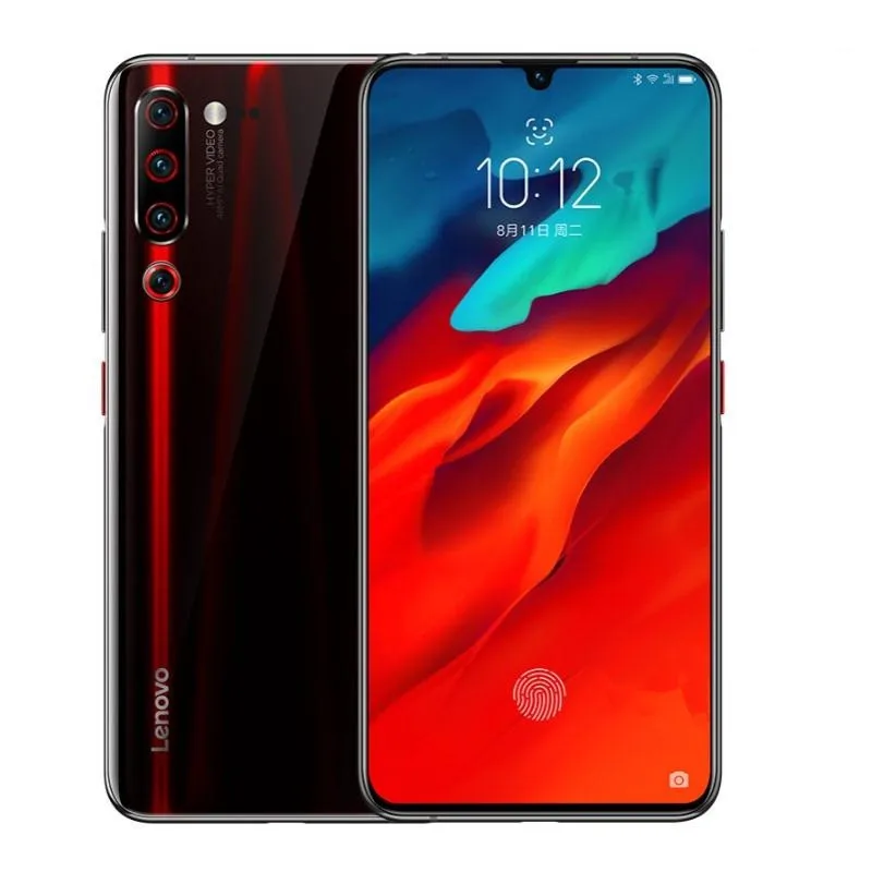 Lenovo Z6 Pro с глобальной ПЗУ, 8 ГБ, 128 ГБ, Восьмиядерный процессор Snapdragon 855, дисплей 6,39 дюйма, 1080 P, сканер отпечатков пальцев, смартфон, задняя камера 48 МП, четыре камеры