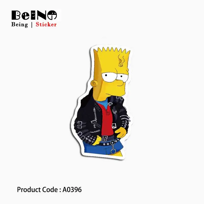 Simpson society мультфильм аниме наклейка классный водонепроницаемый чемодан для