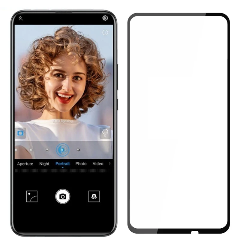 Закаленное стекло с полным покрытием для Huawei P Smart Z защита экрана защитная пленка