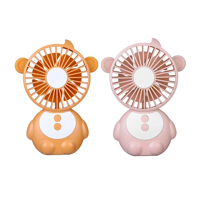 Мини Usb портативный ручной вентилятор в форме обезьяны с ночным освещением |