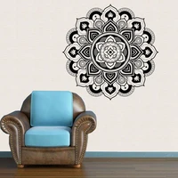 buddhism indian mandala wall stickers decor indian big mandala wall sticker namaste wall sticker decal mural home decoration 2
