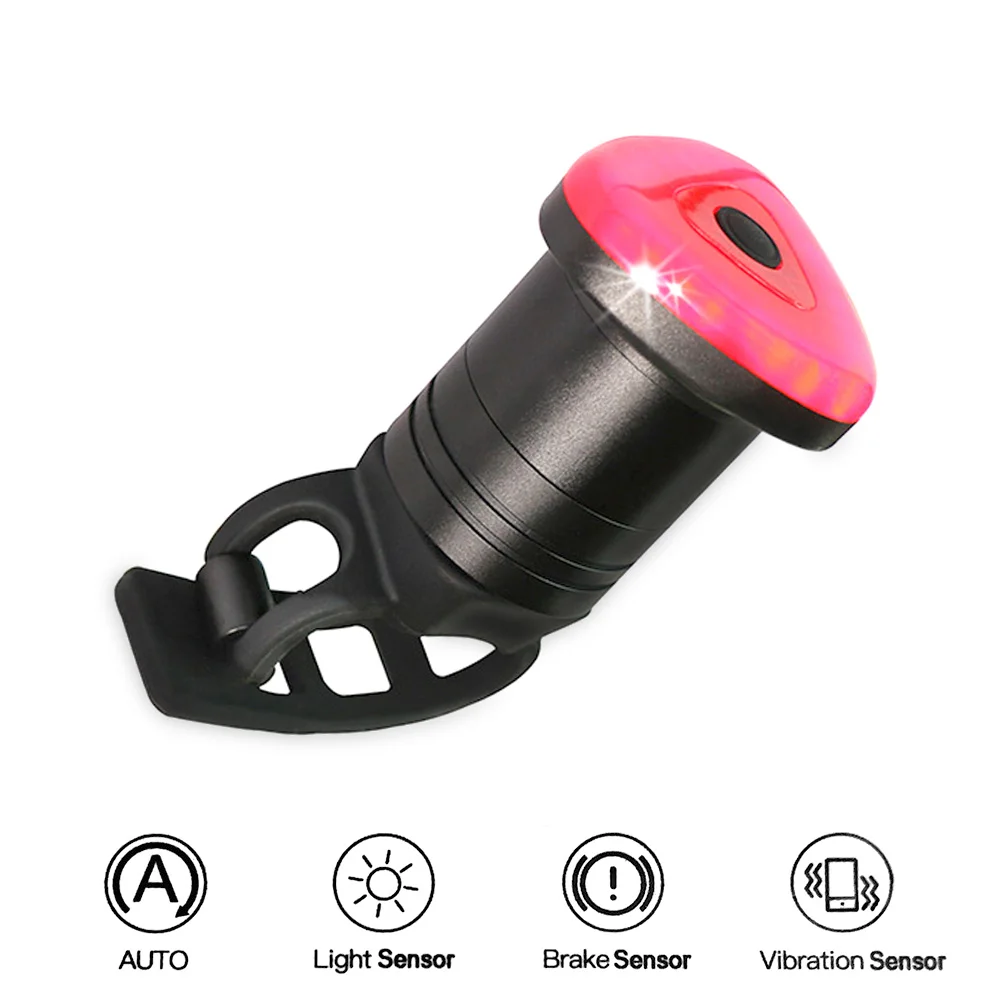 Новый Интеллектуальный индукционный велосипедный задний светильник тормозной