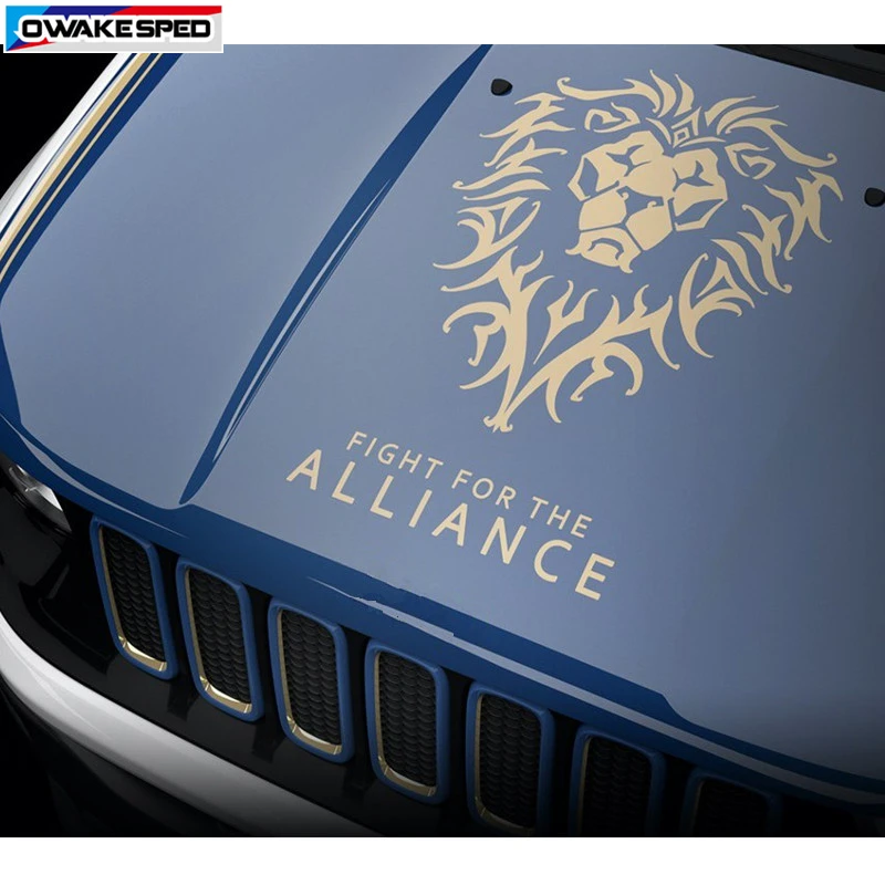 Наклейки на капот автомобиля Лев тотем Виниловая наклейка для Jeep Renegade Wrangler FIGHT For