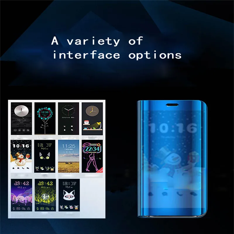 Для Samsung Galaxy J2 Pro 2018 чехол с откидывающейся зеркальной крышкой Роскошный