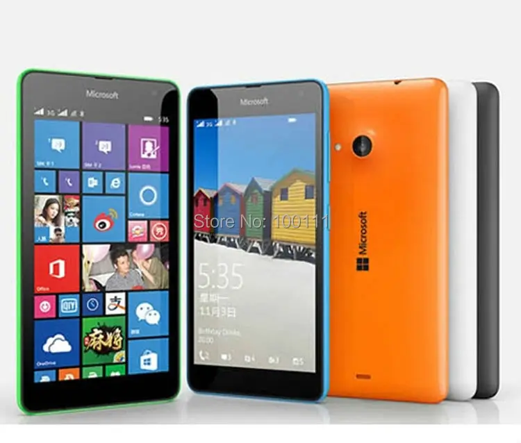 Разблокированный Оригинальный сотовый телефон Nokia Lumia 535 5 0 &quotсенсорный экран