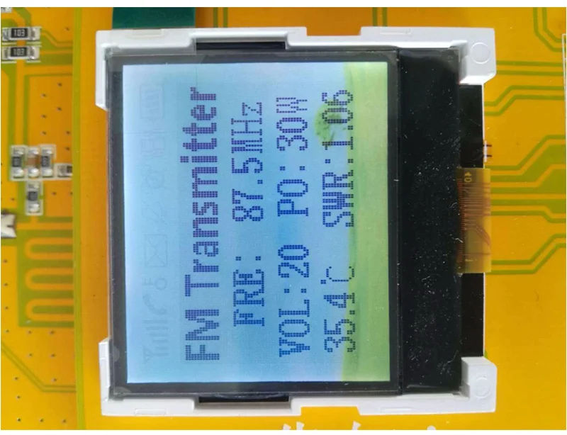 30 Вт стерео PLL FM передатчик 76 M-108 MHz 12V цифровой светодиодный модуль портативной радиостанции с вентилятором радиатора