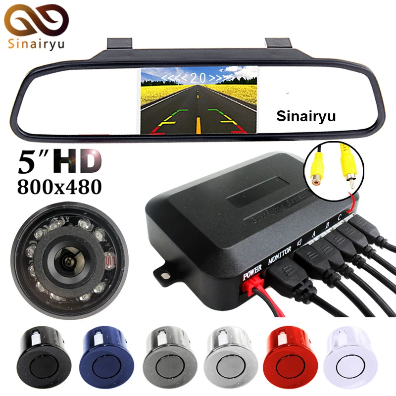 Sinairyu парковка видео радар Сенсор детектор сигнализации Системы + 5 &quotHD 800*480
