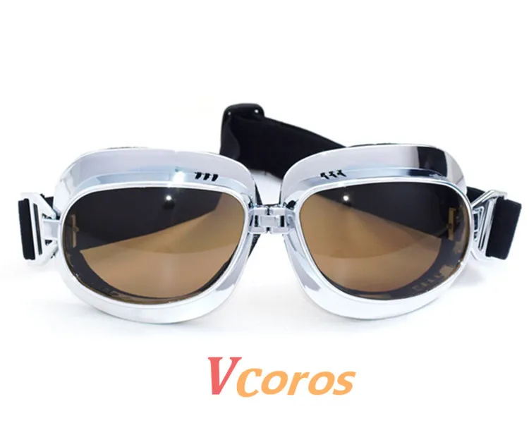 Новое поступление VCOROS винтажные стильные мотоциклетные очки Пилот защитные очки для мотоциклов Ретро струйные очки для шлема 5 цветов линзы