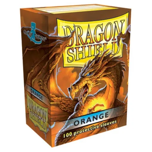 Orange Dragon Shield, 100 шт./лот, не матовые карты, рукава, MGT, карты для настольной игры, игра в Звездные миры, защитные рукава для Pkm - Цвет: Orange