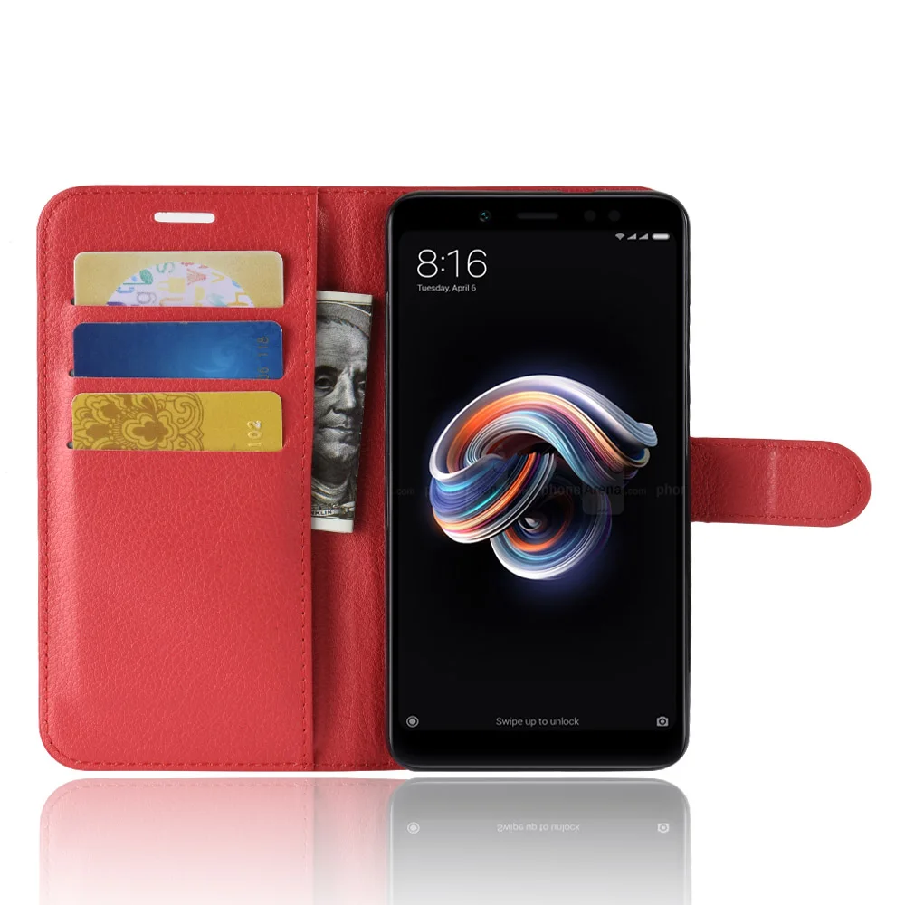 Флип-кейс для Xiaomi Redmi Note 5 Pro, кошелек из кожи, чехол защиты для телефона Xiaomi, фонд, капы на 5,99 долларов.