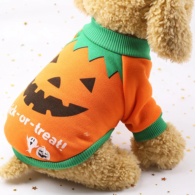Хэллоуинский забавный костюм из хлопка для маленьких собак чихуахуа и мопсов, кошачья одежда - куртка для щенков.