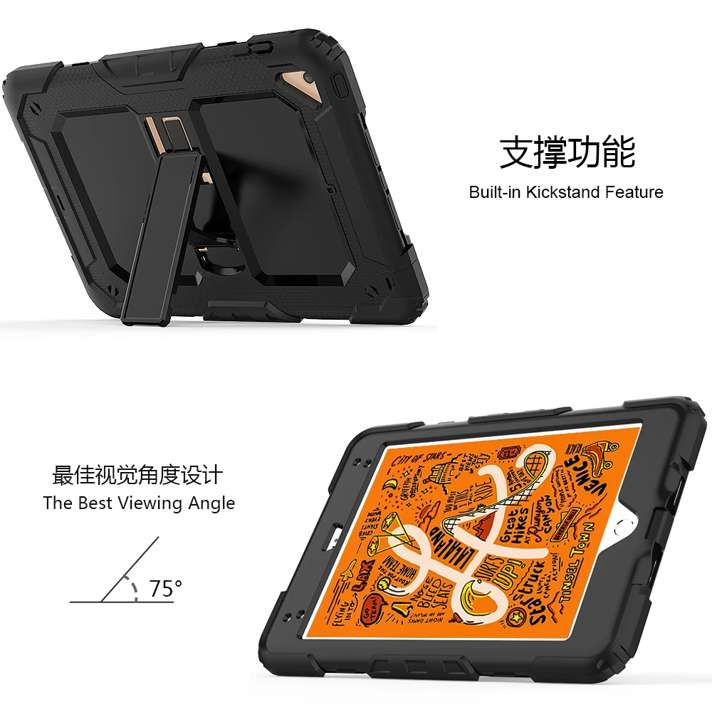 Противоударный детский чехол подставка для Apple iPad Mini 5 A2133 A2124 A2125 A2126 Mini5 7 9 дюйма