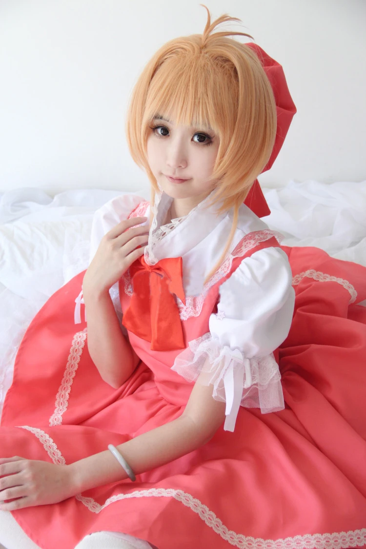 Новинка Аниме кардкоптер Сакура КИНОМОТО косплей костюм розовый маскарадный