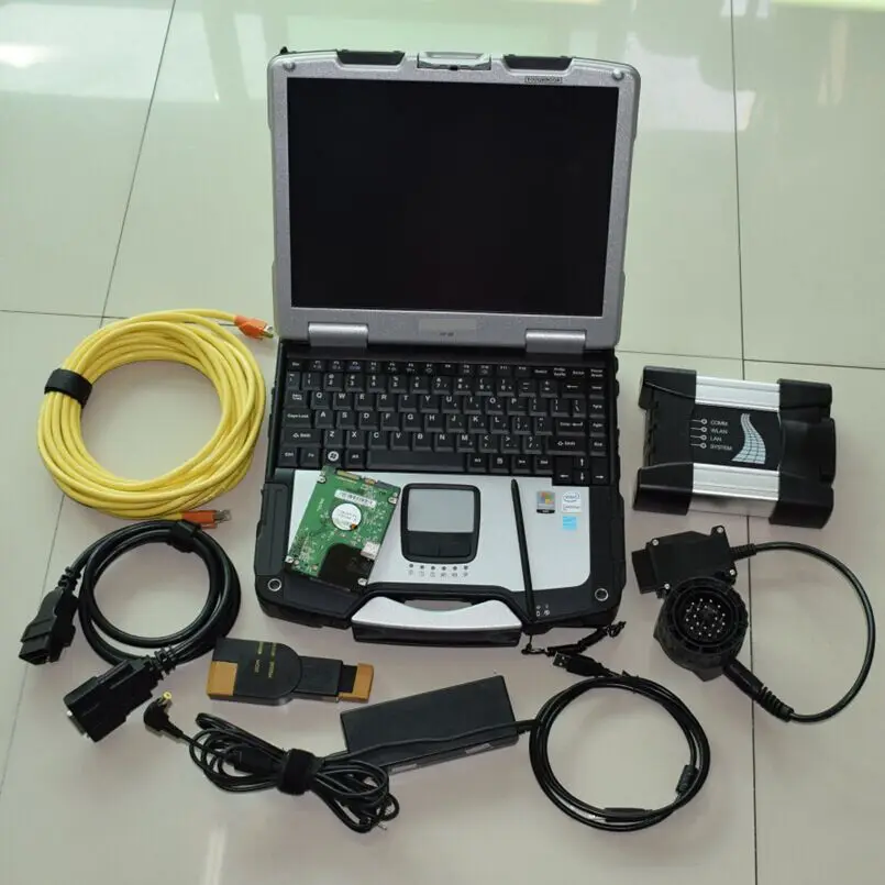 2in1 Супер диагностический инструмент 2018 12 в hdd CF 30 ноутбук для BMW icom следующего