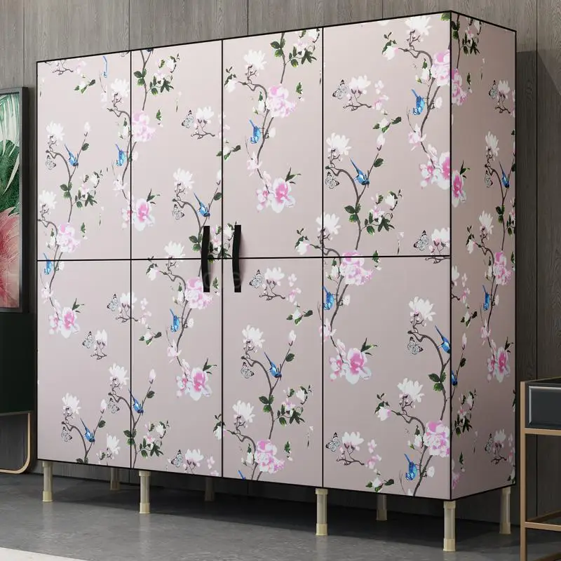 Simple wardrobe fabric storage cabinet storage cabinet wardrobe home simple modern economical cloth cabinet