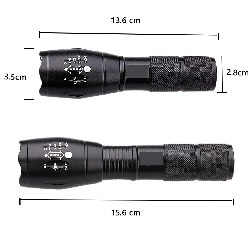 Z30 XM-L2 U3 3000лм алюминиевый водонепроницаемый Zoomable CREE светодиодный светильник фонарь Тактический светильник для 18650 аккумуляторной батареи или AAA