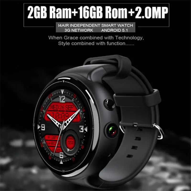 Смарт-часы Android 5,1 2G Оперативная память и 16G Встроенная память smart watch MTK6580 1,3" 3g Bluetooth, Wi-Fi, Gps и часы, герои в масках, для IPhone Xiaomi PK X5 D5