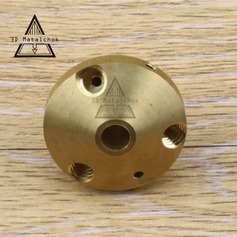Аксессуары для 3D принтеров, алмазная насадка hotend 3 в 1, многоцветная латунная насадка-экструдер для 0,4 мм 1,75 мм нити V6