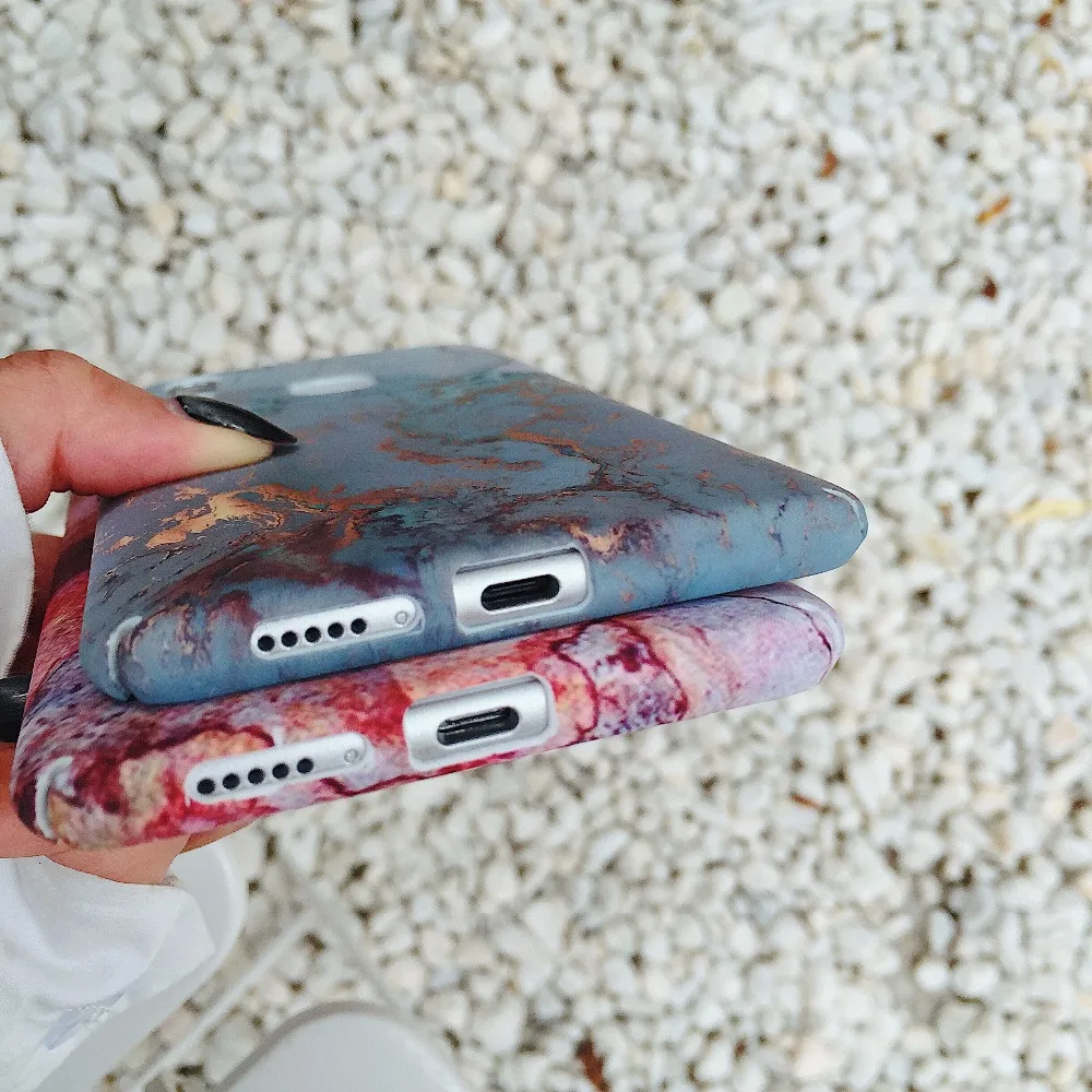 Жесткие чехлы для телефонов из поликарбоната APPLE IPHONE 7 8 PLUS X 6S 6 с водопастой