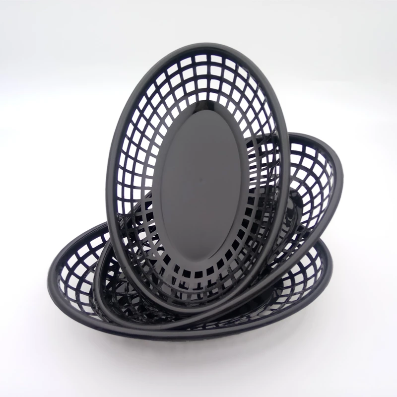 Пластиковая твердая сервировочная корзина посуда для картошки фри Нетоксичная