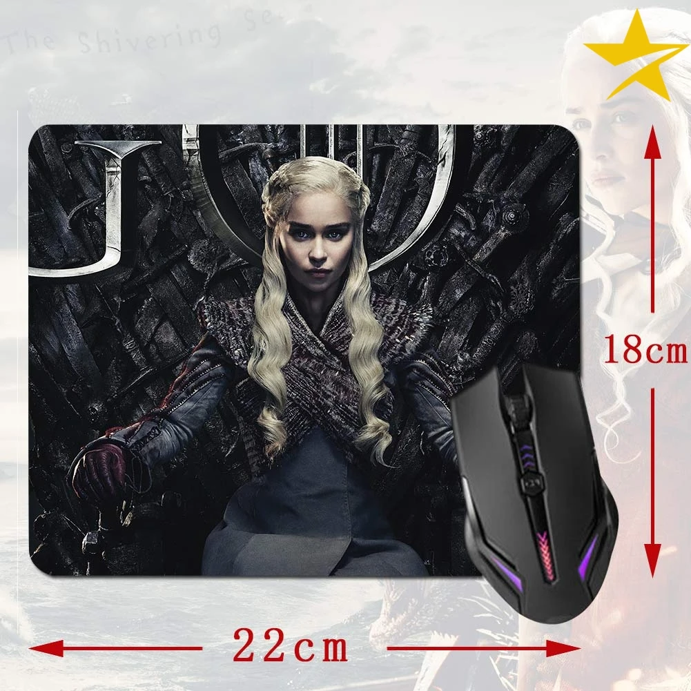 22*18 см Игра престолов коврик для мыши ноутбука Игровые блокнот резиновый