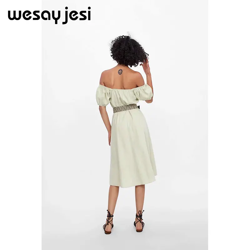 Летнее весеннее Платье Женское vestidos английский стиль без рукавов однотонное платье до середины икры А-силуэта vestidos de fiesta вечернее платье
