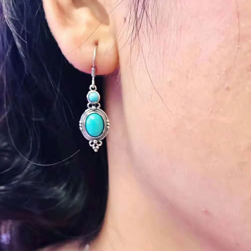 Женские сережки из серебра 925 пробы в непальском стиле RADHORSE красивые и