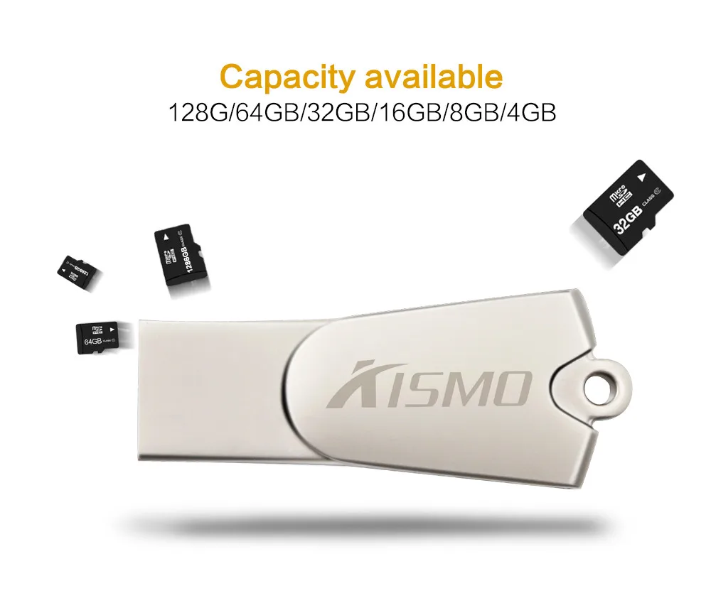 Kismo USB2.0 Micro SD TF карта OTG USB считыватель карт памяти Адаптер для iPhone X 8 7 6 Plus 5S 5C iPad Min Air 2