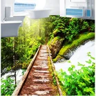 Бесплатная доставка, 3d-наклейка на стену на заказ, водонепроницаемая картина с изображением солнечного леса, пола, фотообои для стен, домашний декор, настенная почта