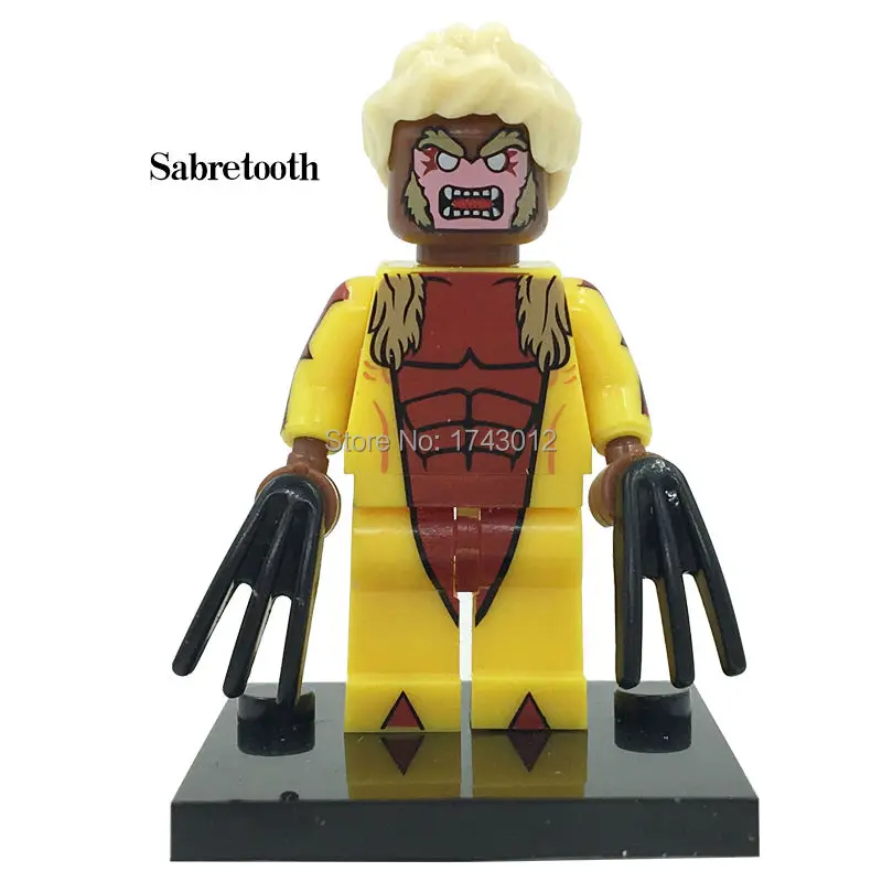 30 шт. Sabretooth Namor Черная Женщина кошка Бэтмен Супер Герои фигурки строительные