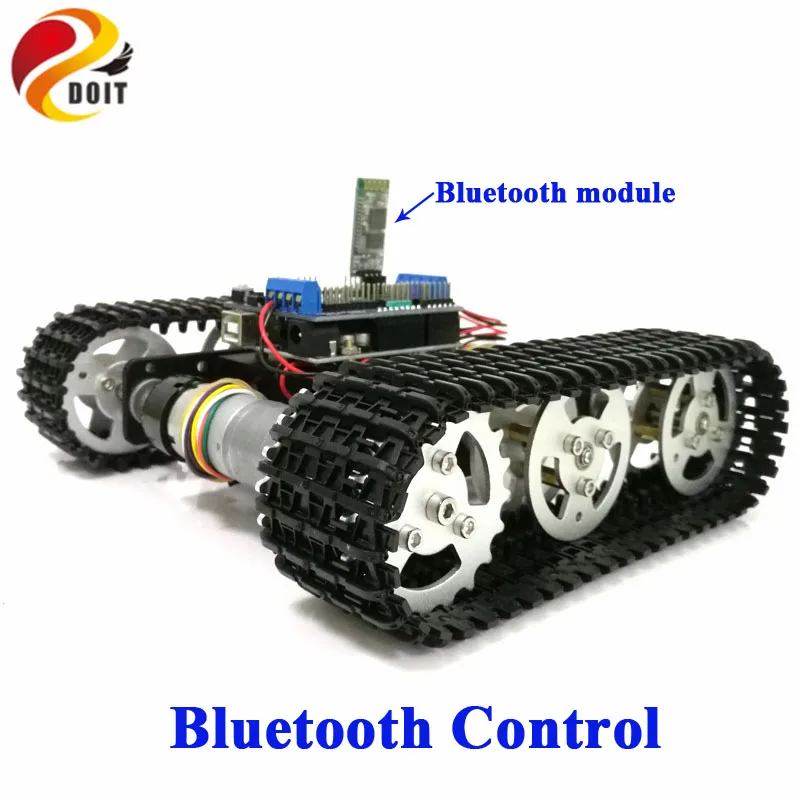 Управление Bluetooth металлический робот RC Танк шасси автомобиля гусеничный
