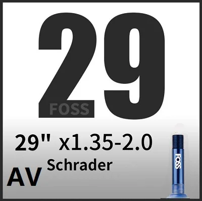 29x1.35-2.0 AV Фосс камера велосипедной шины 16/18/20/24/26/27,5/2" дюймов 700C трубки дорожный велосипед MTB горный велосипед/складной велосипед из термопластичного эластомера трубки Тайвань - Цвет: 29x1.35-2.0 AV