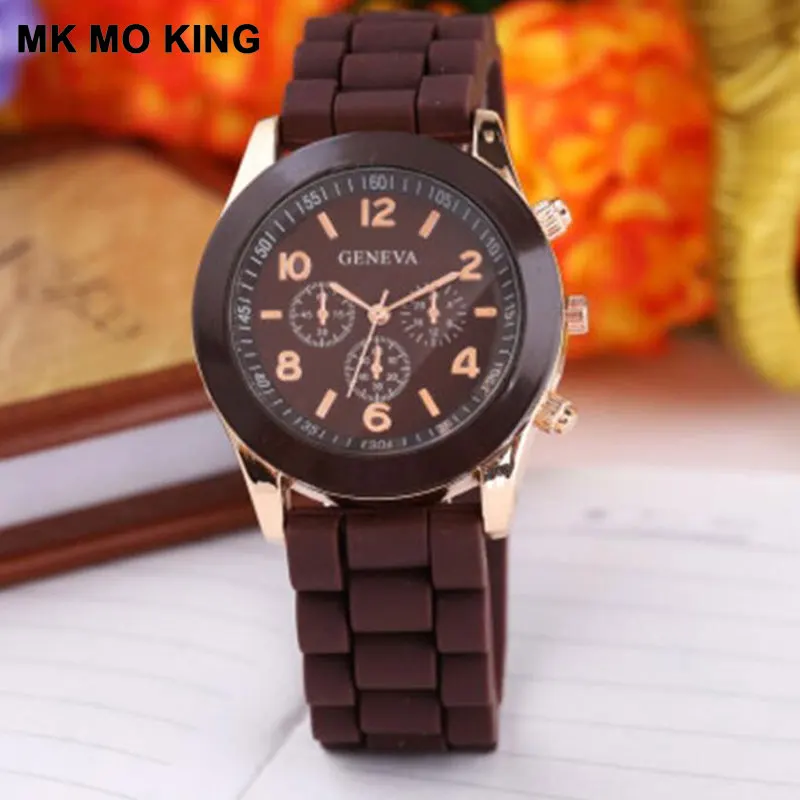 Модные спортивные женские Силиконовые кварцевые часы bs Топ люксовый бренд