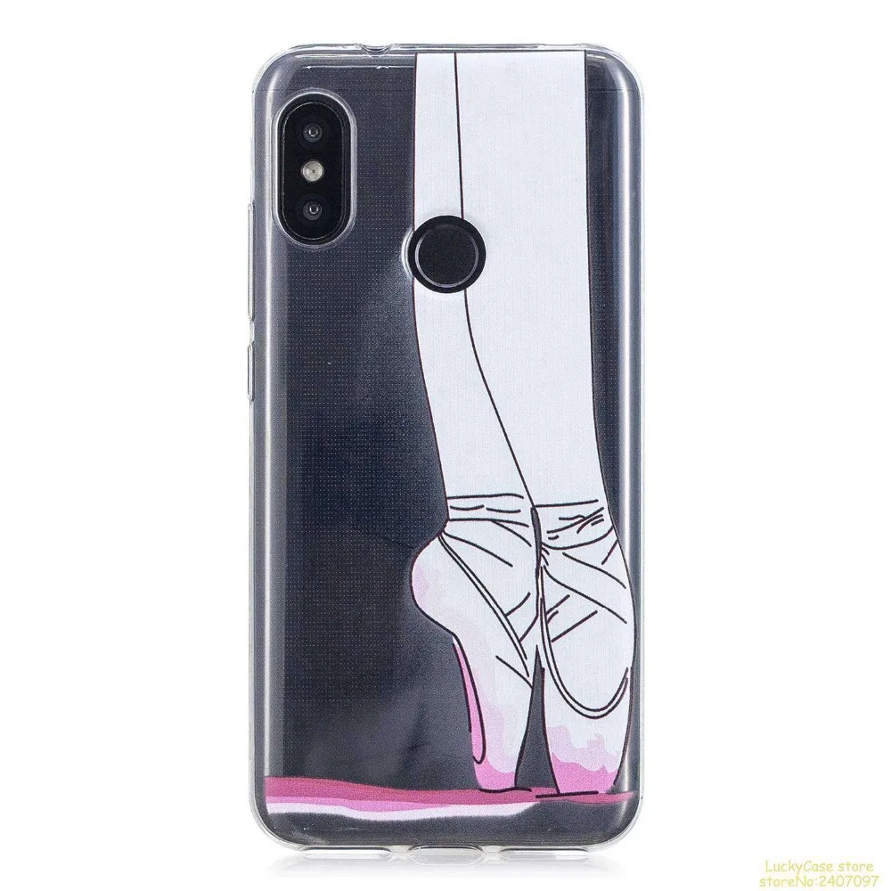 Чехол для Xiaomi A2 Lite Мягкий ТПУ чехол с милым мультипликационным принтом