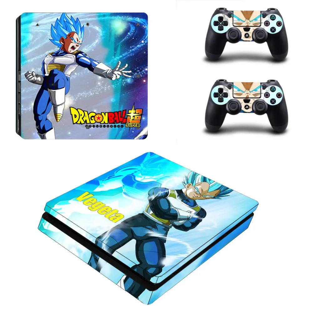 Аниме Dragon Ball Z с рисунком из аниме «Драконий жемчуг зет» PS4 тонкая кожа Стикеры для sony Игровые приставки 4 консоль и контроллеры наклейка PS4 тонкий Стикеры винил
