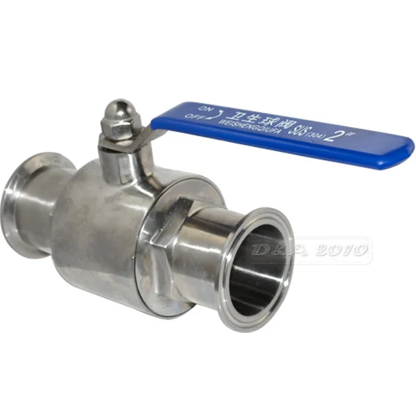 Фото 2" 51MM Sanitary Full Port Ball Valve Clamp Ferrule WOG 1000 PSI High Pressure Durable Stainless Steel SS SUS 304 Valves 2" 51MM Sanitary Full Port Ball Valve Clamp Ferrule WOG 1000 PSI High Pressure Durable Stainless Steel SS SUS 304 Valves
