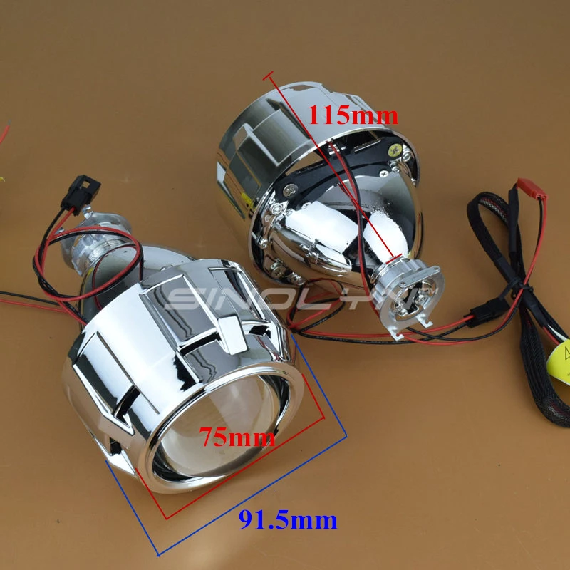 SINOLYN Upgrade Mini 8,0 2,5 H1 HID Bi-xenon проектор объектив WST Devil Eyes для автомобиля мотоцикла тюнинг фар модифицированный H4 H7