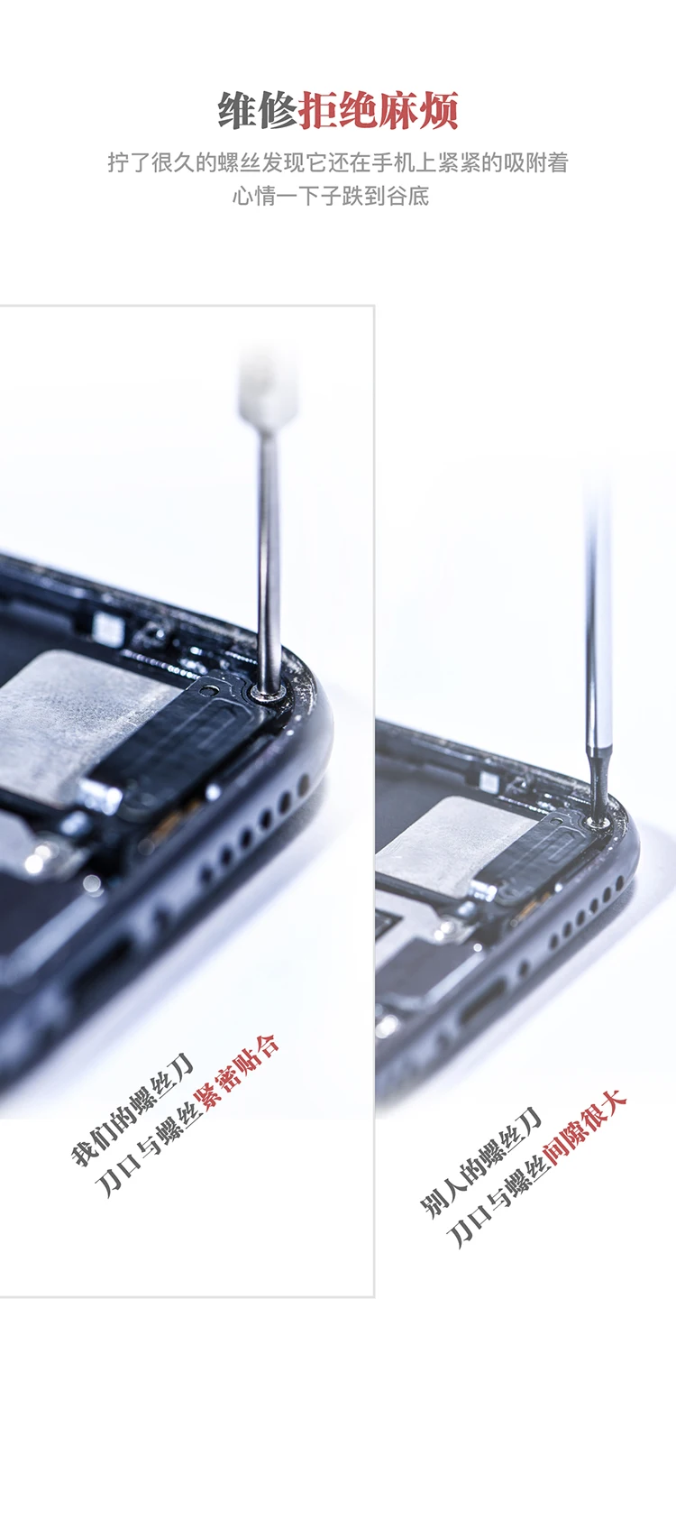 QIANLI высокоточная Антикоррозийная противоскользящая 3D отвертка Philips Pentalobe Y выпуклый крест для iPhone samsung ремонтный винт