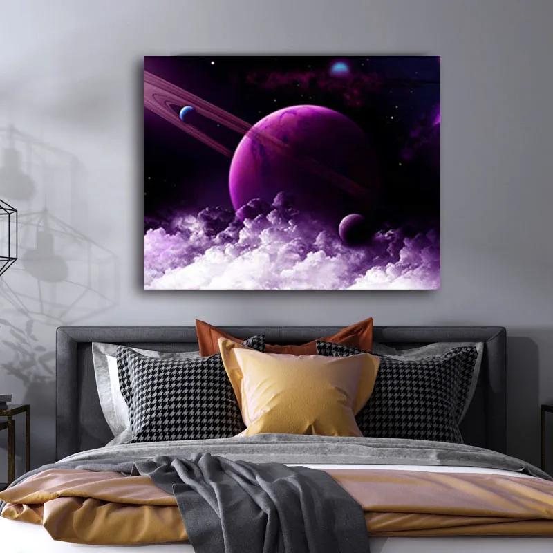 DIY картинки для раскраски по номерам с звёздное небо рисунок живописи защелка