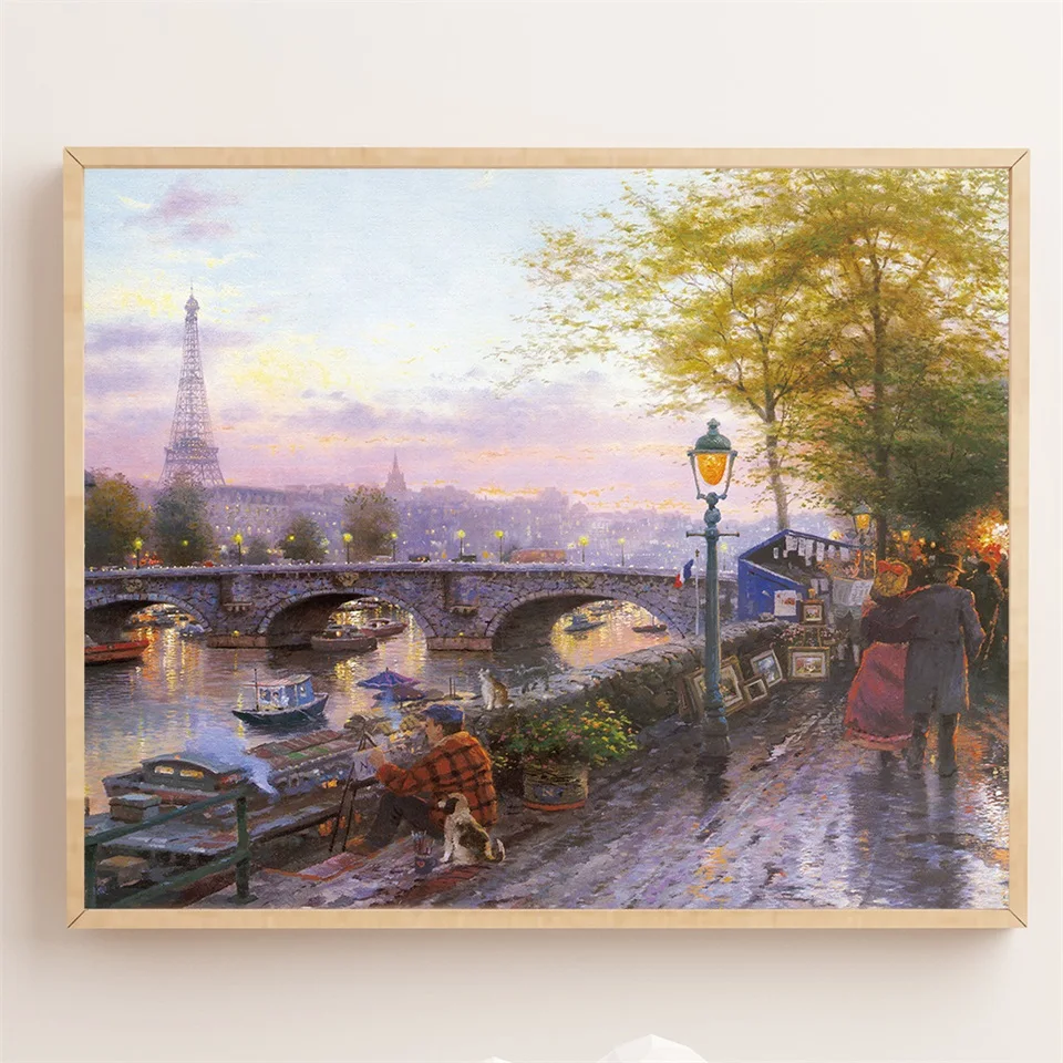 Пейзаж картина холст для wall art Nordic Стиль украшение дома гостиной принтом house