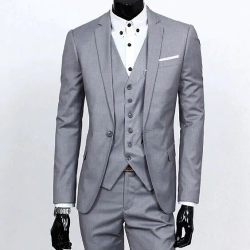 Изготовленный на заказ бренд высокого качества черный серый синий смокинг