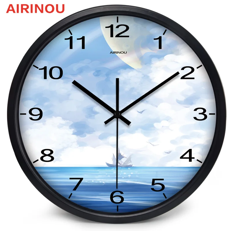 Airinou 3 размера парусные часы средиземноморского пляжа стеклянные настенные без